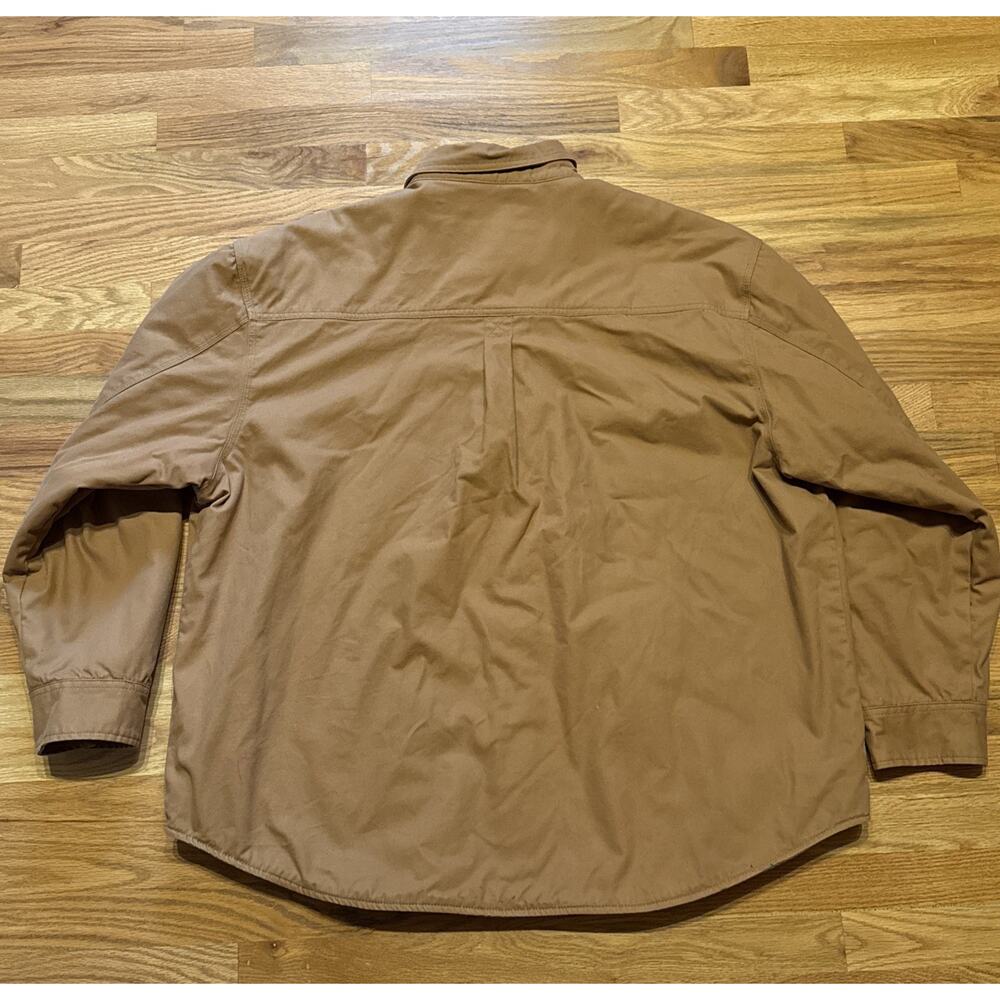 Craftsman Canvas Fleece Lined Chore Work Coat Zip Snap 5 Pockets Men's XXL 2XL - Picture 2 of 13
